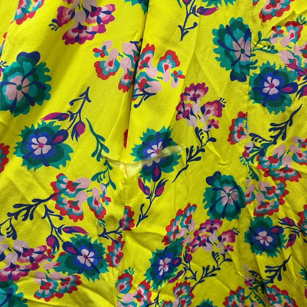 FLAWED SALONI Yellow Holly Midi Dress Size 0 US $595 - Picture 7 of 8